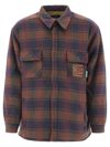 PACCBET LOGO EMBROIDERED CHECK SHIRT JACKET