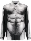 Y/project X Jean Paul Gaultier Black Body Morph Silk Shirt In Black