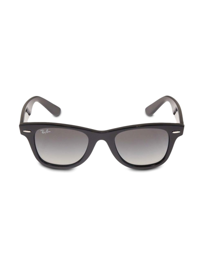 Ray-ban Junior Kids' Tinted Square-frame Sunglasses In Black