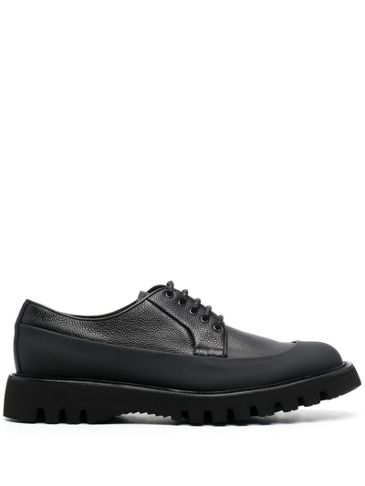 Barrett Panelled Lace-up Oxford Shoes In Black