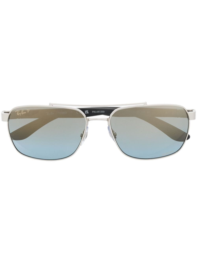 Ray Ban Square-frame Tinted Sunglasses In Black