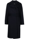 THEORY BELTED WRAP TRENCH COAT