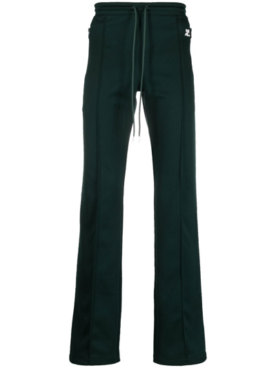 Courrèges Brown Jersey Sport Track Pants In Schwarz