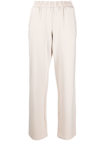 Hanro Paperbag-waist Straight-leg Trousers In Neutrals