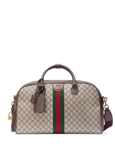 Gucci Large Savoy Bowling Bag In Brown