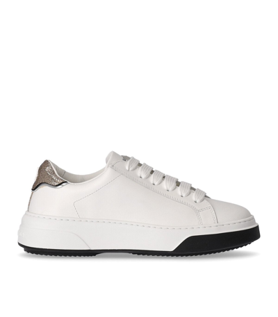 Dsquared2 Bumper Lace Up Low Top Trainers In White