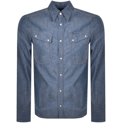 G-star G Star Raw Worker Slim Long Sleeve Shirt Blue