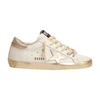 Golden Goose Super-star Sneakers In White Gold