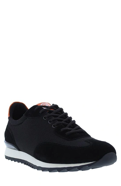 French Connection Rusty Suede & Mesh Sneaker In Black