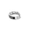 GUCCI STERLING SILVER CHAIN LOGO RING,678711J841018485180