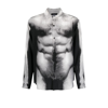 Y/project X Jean Paul Gaultier Black Body Morph Silk Shirt In Black
