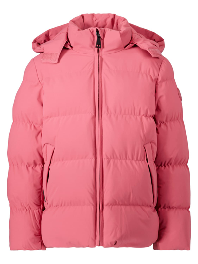Airforce Kids Winter Jacket For Girls In Coral