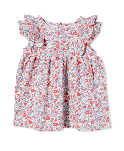 Cotton On Baby Girls Megan Sleeveless Ruffle Dress In Vanilla/garden Floral