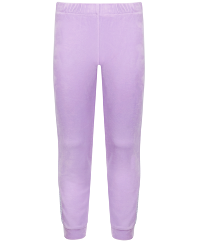 Id Ideology Kids' Big Girls Velour Jogger Pants, Created For Macy's In Lilac Breeze