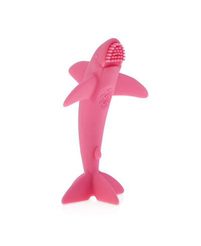 Nuby Grooming Lil Shark Massaging Toothbrush, Pink