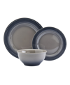 Mason Craft & More Festival Ombre Dinnerware, Set Of 12 In Ombre Gray