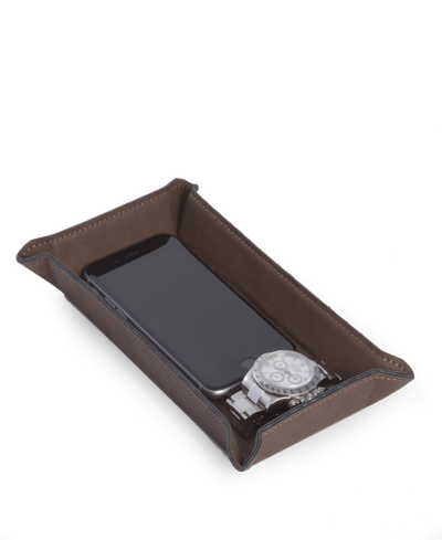 Bey-berk Brown Valet Tray In Dark Brown