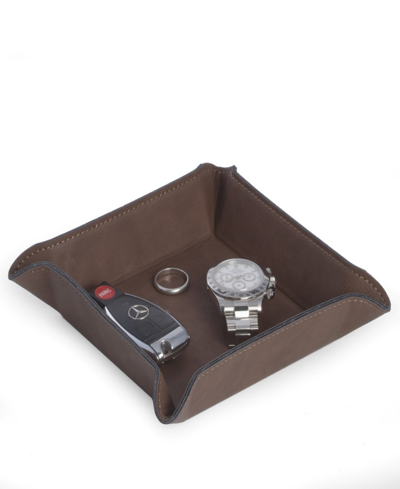 Bey-berk Brown Valet Tray In Dark Brown