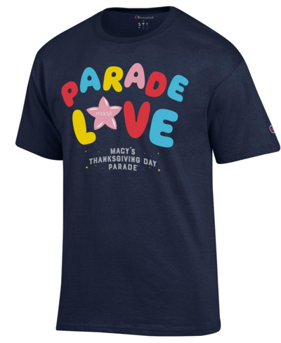 Macy's Champion Unisex Parade Adult T-shirt In Navy