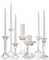 Godinger Lighting By Design Assorted Crystal Candle Holder Collection In Clear