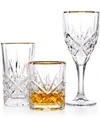 Godinger Dublin Gold Collection Sets Of 4 In Clear/gold