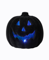 FLORA BUNDA FLOCKED PUMPKIN LED, 8"