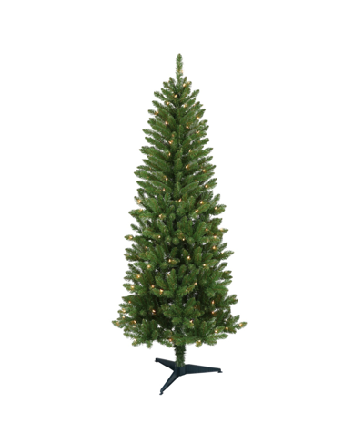 Puleo Pre-lit Carson Pine Artificial Christmas Tree With 150 Lights, 6' In Green
