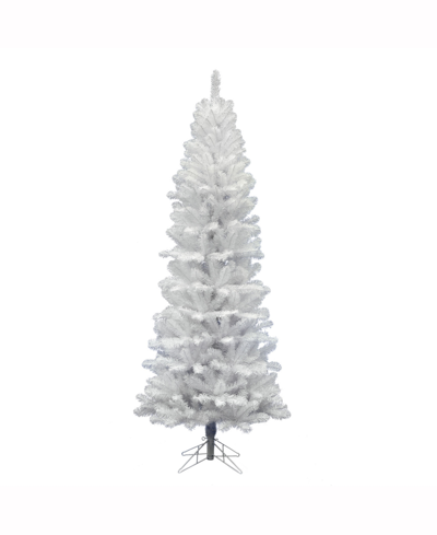 Vickerman 5.5 Ft White Salem Pencil Pine Artificial Christmas Tree Unlit