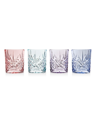 GODINGER DUBLIN DOUBLE OLD-FASHIONED GLASSES, SET OF 4