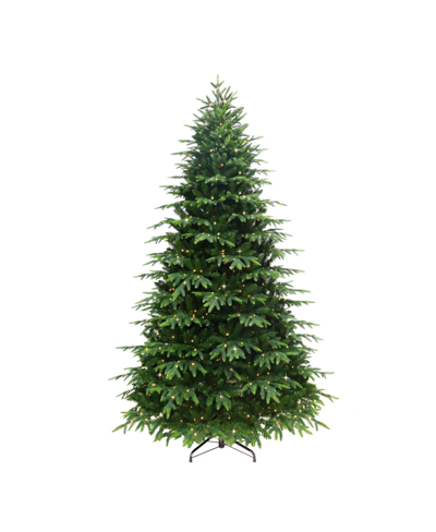 Puleo Pre-lit Rutland Spruce Artificial Christmas Tree With 700 Lights, 7.5' In Green