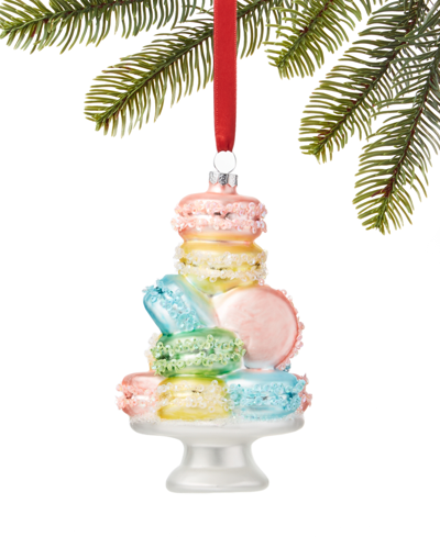 Holiday Lane Sweet Tooth Molded Glass Macaroon Ornament, Exclusively At Macy's
