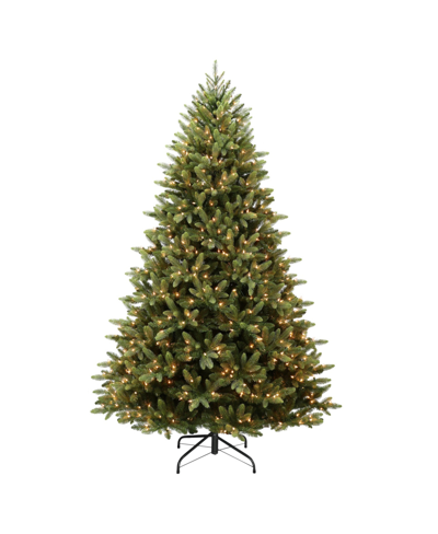 Puleo 7.5ft Pre-lit Washington Spruce Artificial Christmas Tree In Green