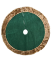 National Tree Company 48in Rural Homestead Collection Quilted Tree Skirt In Green