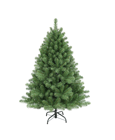 Puleo Vermont Spruce Artificial Christmas Tree With Stand, 4.5' In Green
