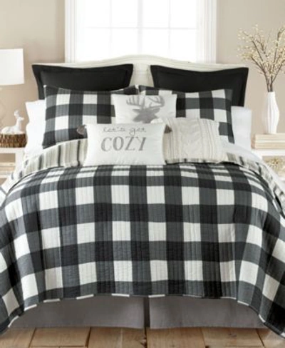 Levtex Camden Plaid Reversible Quilt Sham Collection In Navy