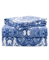 Pointehaven Alpine Blue Luxury Weight Flannel Sheet Sets In Alpine Blu