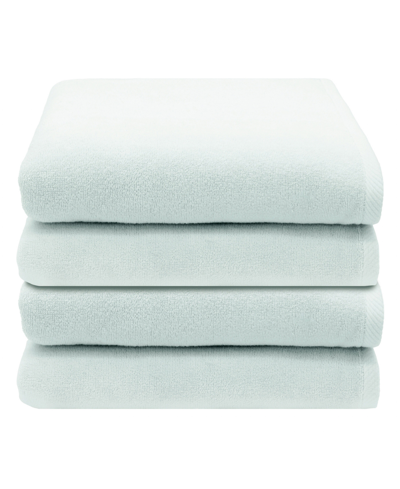 Linum Home Textiles Ediree 4 Piece Turkish Cotton Bath Towel Set Bedding In Aqua