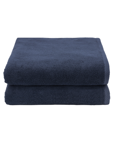 Linum Home Textiles Ediree 2 Piece Turkish Cotton Hand Towels Set Bedding In Marine