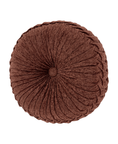 J Queen New York Harvest Moon Tufted Decorative Pillow, 15" Round Bedding