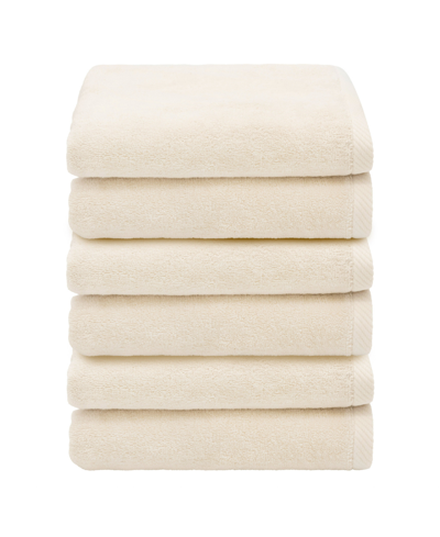 Linum Home Textiles Ediree 6 Piece Turkish Cotton Hand Towels Set Bedding In Beige