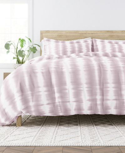 Kaycie Gray Linear Tie Dye 3-pc. Duvet Cover Set, Full/queen In Iris