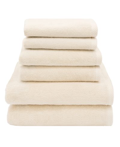 Linum Home Textiles Ediree 6 Piece Turkish Cotton Towel Set Bedding In Beige