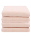 Linum Home Textiles Ediree 4 Piece Turkish Cotton Bath Towel Set Bedding In Blush
