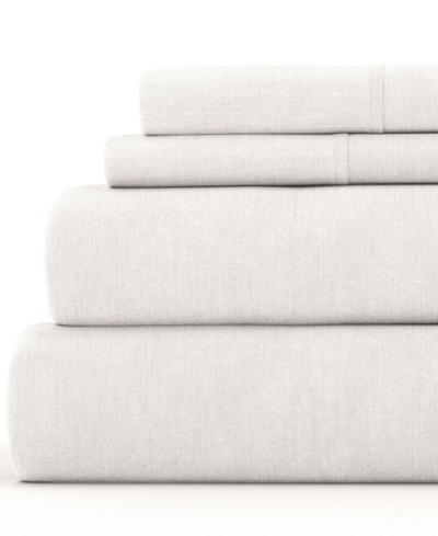 Ienjoy Home Linen Rayon From Bamboo Blend Deep Pocket 300 Thread Count 4 Piece Sheet Set, California King In Natural