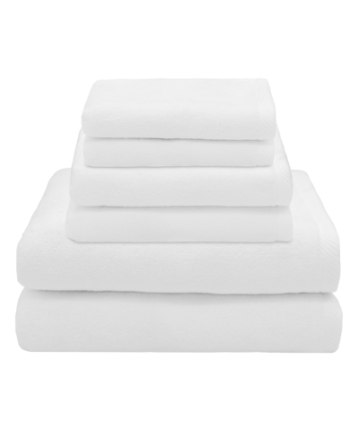 Linum Home Textiles Ediree 6 Piece Turkish Cotton Towel Set Bedding In White