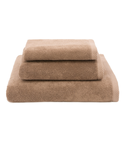 Linum Home Textiles Ediree 3 Piece Turkish Cotton Towel Set Bedding In Cocoa