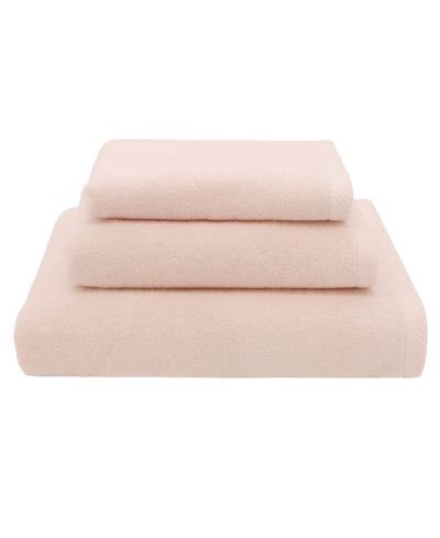 Linum Home Textiles Ediree 3 Piece Turkish Cotton Towel Set Bedding In Blush