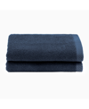 Linum Home Textiles Ediree 2 Piece Turkish Cotton Fingertip Towels Set Bedding In Marine