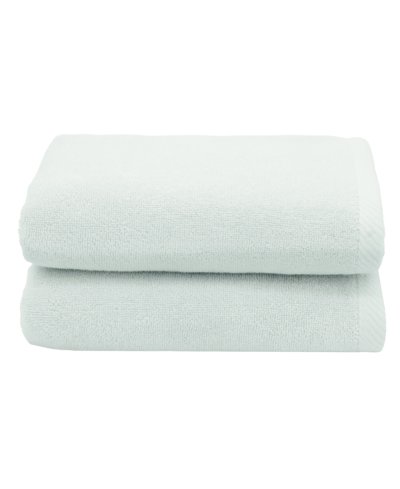 Linum Home Textiles Ediree 2 Piece Turkish Cotton Hand Towels Set Bedding In Aqua