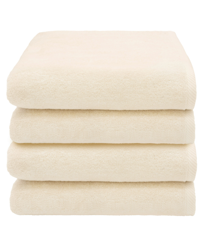 Linum Home Textiles Ediree 4 Piece Turkish Cotton Bath Towel Set Bedding In Beige